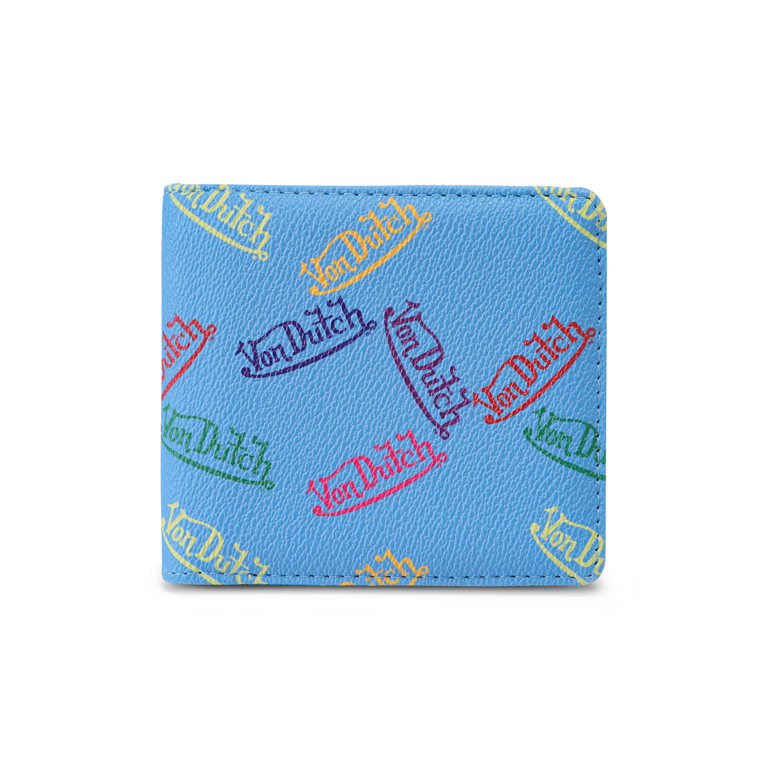 Multi Logo Bi-fold Wallet - Blue — image 1