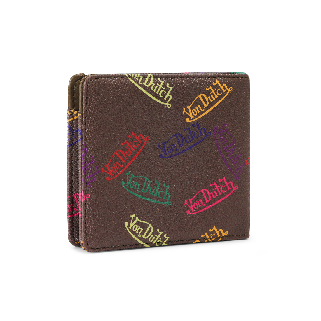Multi Logo Bi-fold Wallet - Brown — image 5