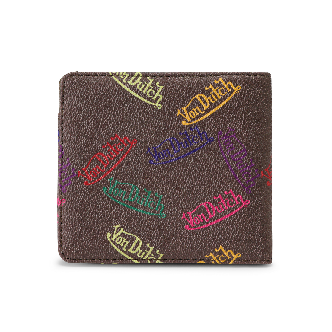 Multi Logo Bi-fold Wallet - Brown — image 3