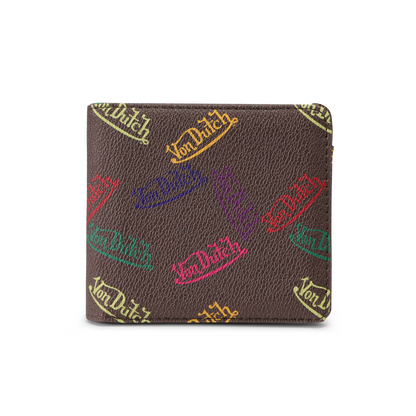 Multi Logo Bi-fold Wallet