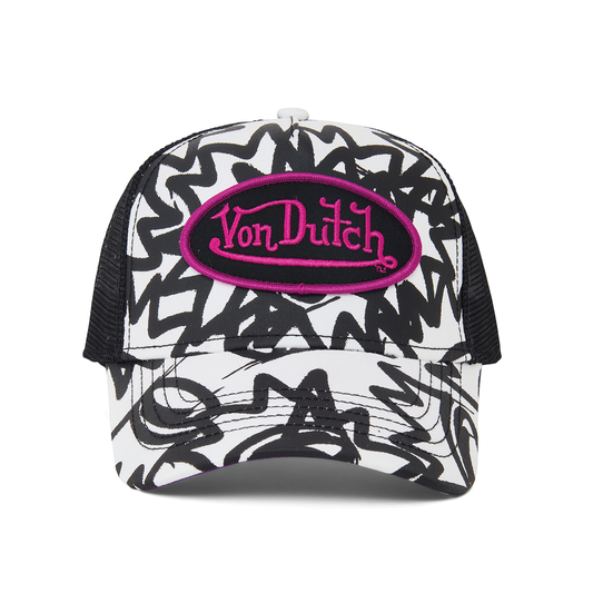 White Multi Trucker Hat