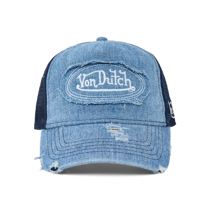 Blue Von Denim Trucker Hat
