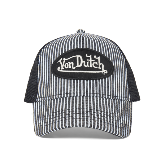 Black Railroad Trucker Hat