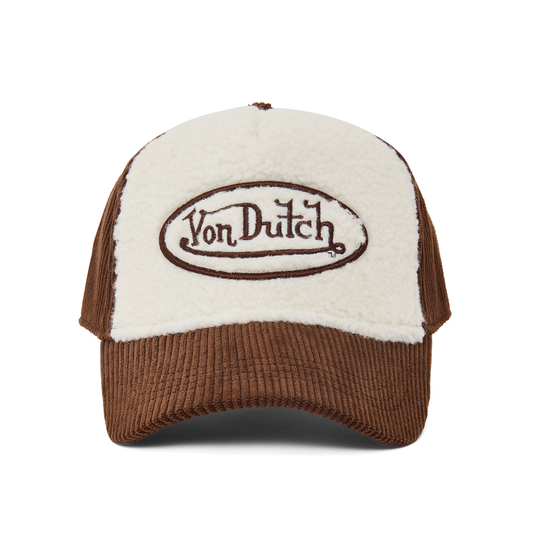 Brown Sherpa Dutch Trucker Hat