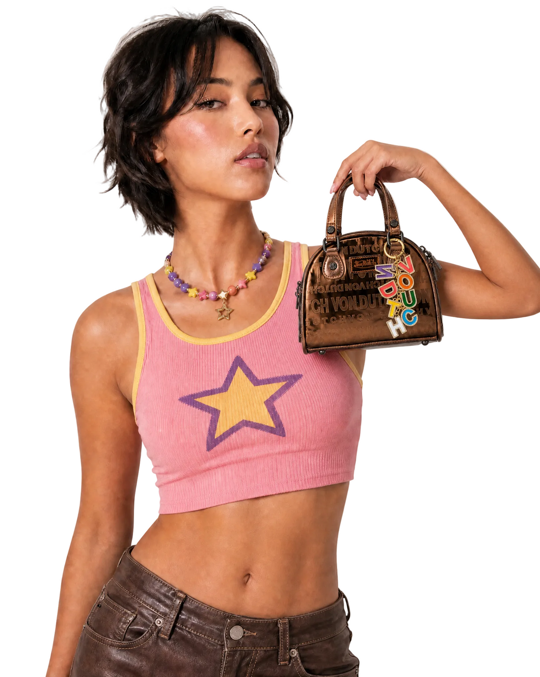 VON DUTCH LETTER KEYCHAIN - GOLD — image 2