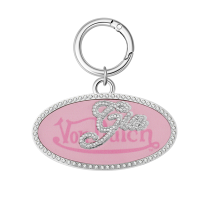 I.AM.GIA X VON DUTCH OVAL KEYCHAIN - PINK CAMO