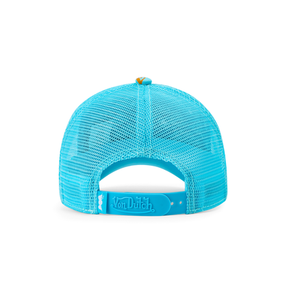 Kids Classic Trucker Hat - Blue All Over Blocks