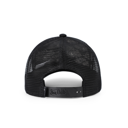 Kids Classic Trucker Hat - Black All Over Blocks