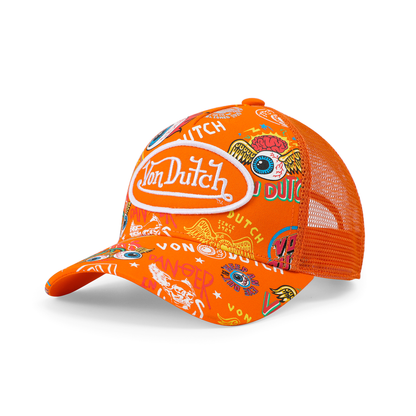 Kids Classic Trucker Hat - Orange