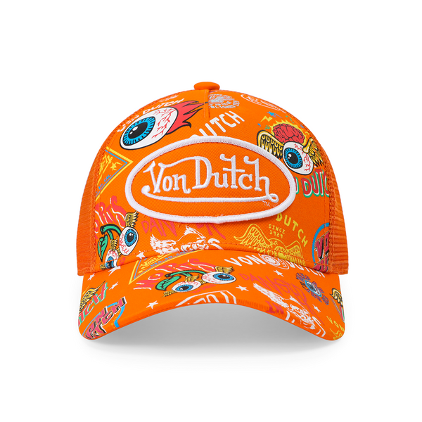 Kids Classic Trucker Hat - Orange