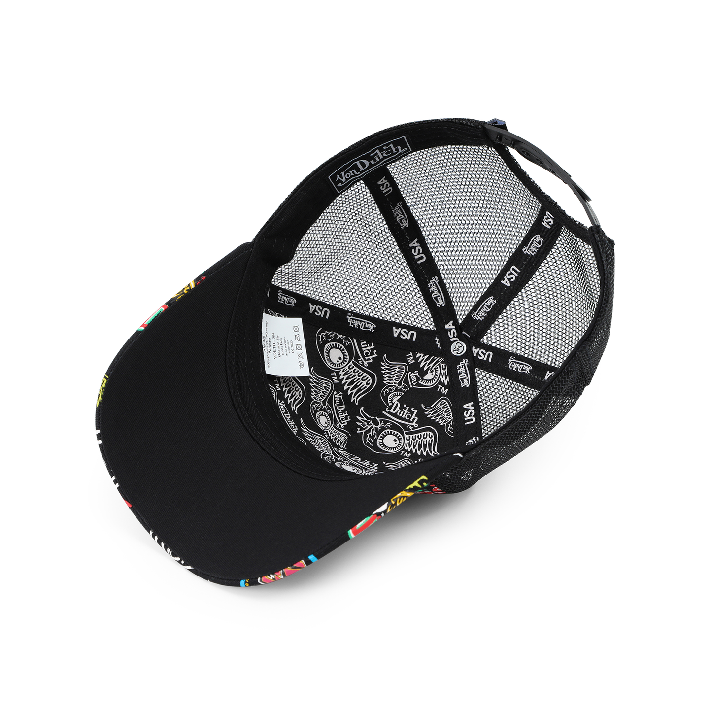 Kids Classic Trucker Hat - All Over Black Jax