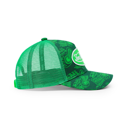 Kids Classic Trucker Hat - Green ISPY Flying Eye