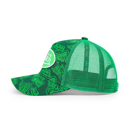 Kids Classic Trucker Hat - Green ISPY Flying Eye