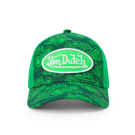 Kids Classic Trucker Hat - Green ISPY Flying Eye