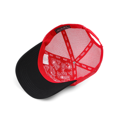 Kids Classic Trucker Hat - Red Oval Eye