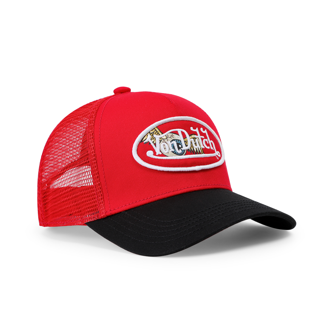 Kids Classic Trucker Hat - Red Oval Eye — image 6