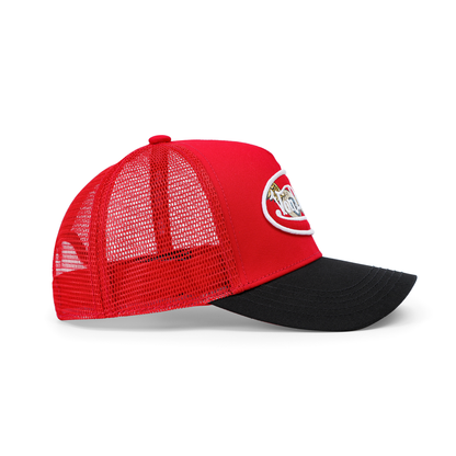 Kids Classic Trucker Hat - Red Oval Eye