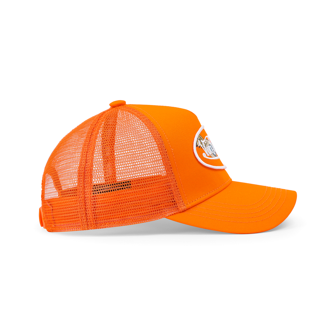 Kids Classic Trucker Hat - Orange Oval Eye — image 4