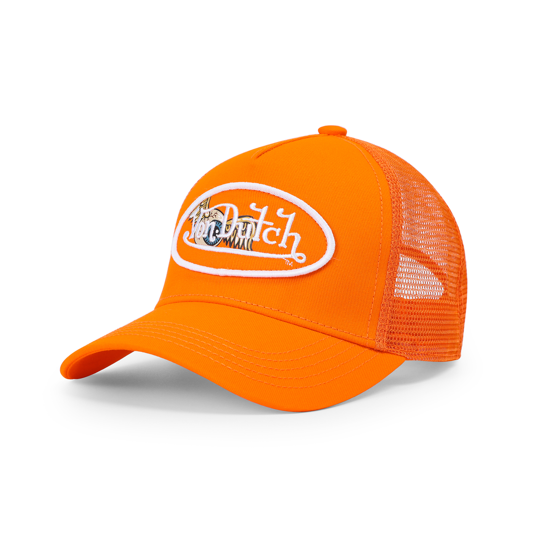 Kids Classic Trucker Hat - Orange Oval Eye — image 8