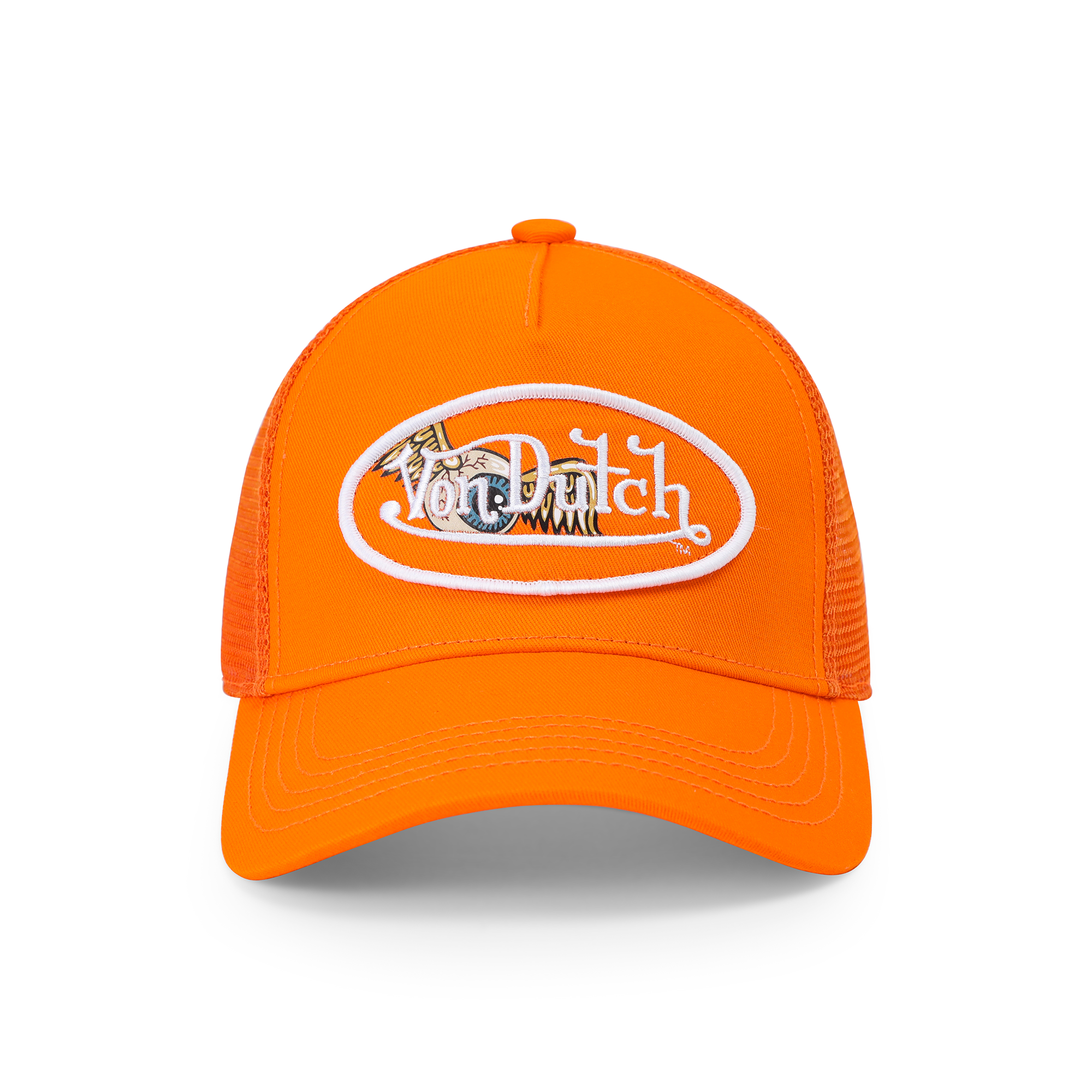 Kids Classic Trucker Hat - Orange Oval Eye