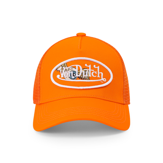 Kids Classic Trucker Hat - Orange Oval Eye