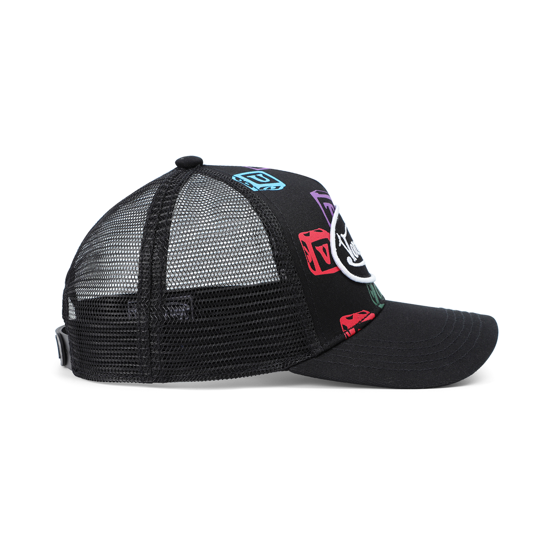 Kids Classic Trucker Hat - Black Blocks — image 4