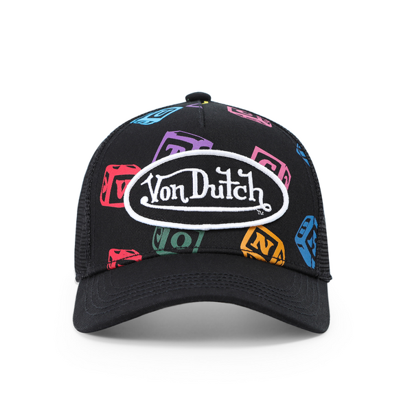 Kids Classic Trucker Hat - Black Blocks