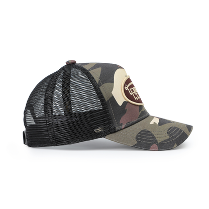 Kids Classic Trucker Hat - Brown Rambo