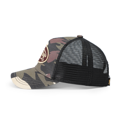 Kids Classic Trucker Hat - Brown Rambo