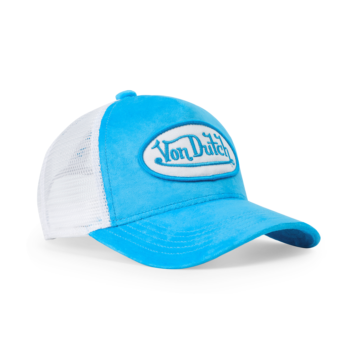 Kids Velvet Trucker Hat -  Blue Crush
