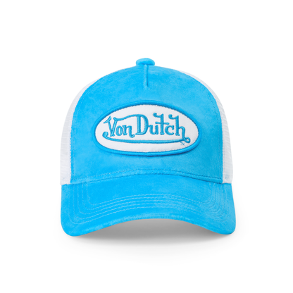 Kids Velvet Trucker Hat -  Blue Crush