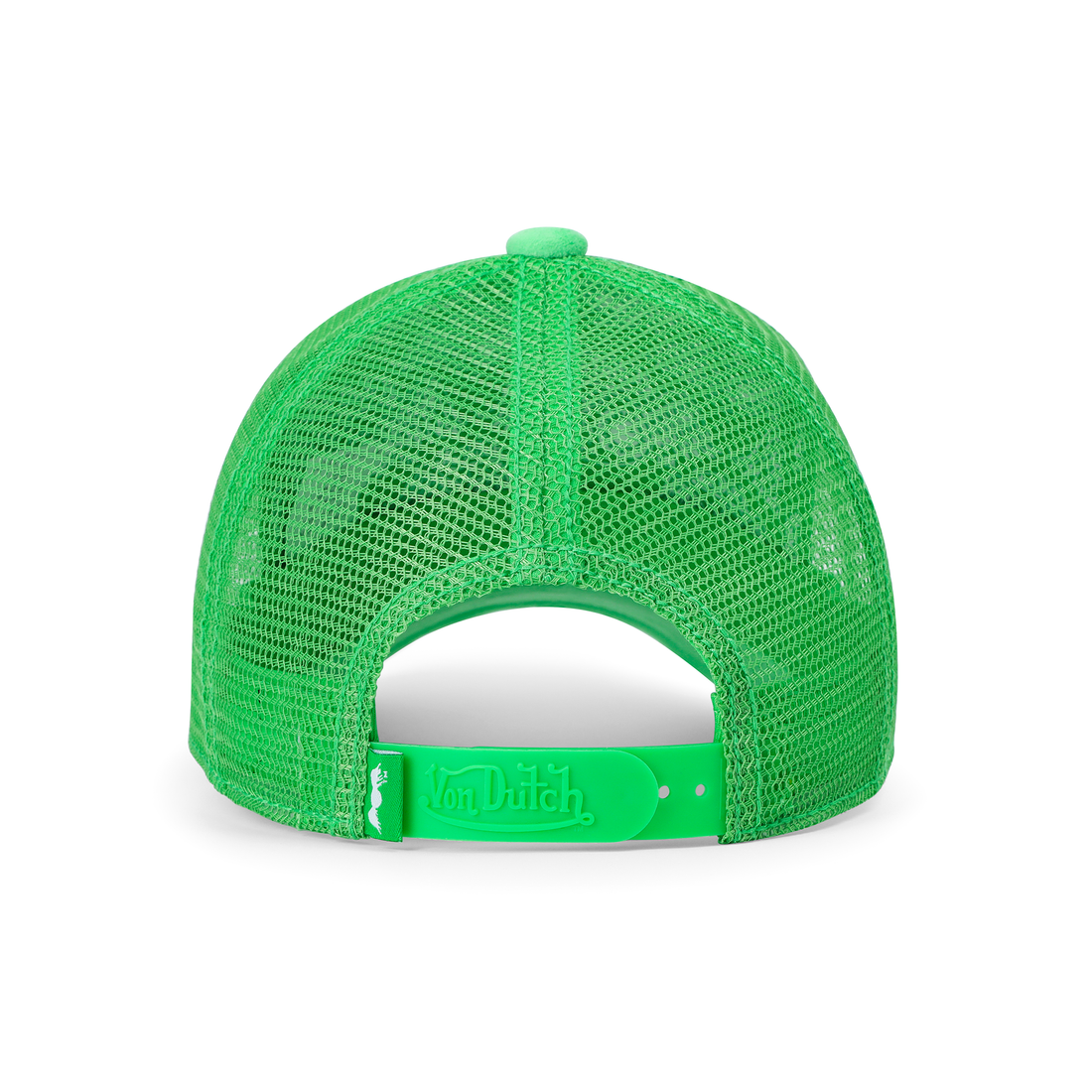 Kids Velvet Trucker Hat -  Lime Green — image 7