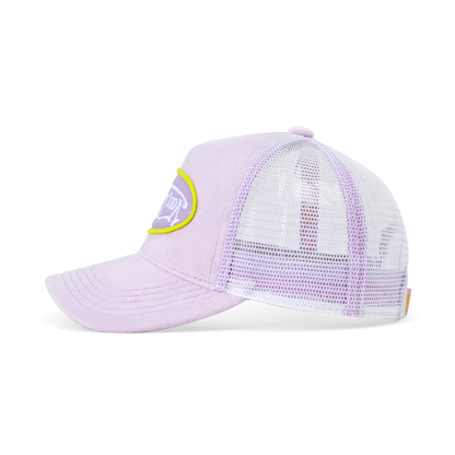 Kids Velvet Trucker Hat -  Light Purple