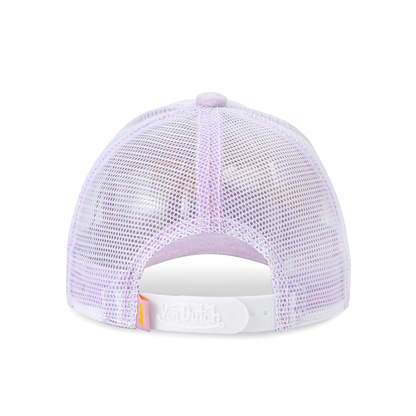 Kids Velvet Trucker Hat -  Light Purple