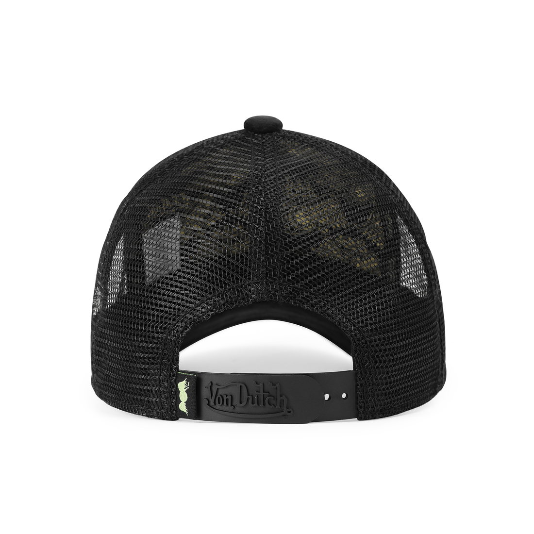 Kids Velvet Trucker Hat - Black & Yellow — image 7