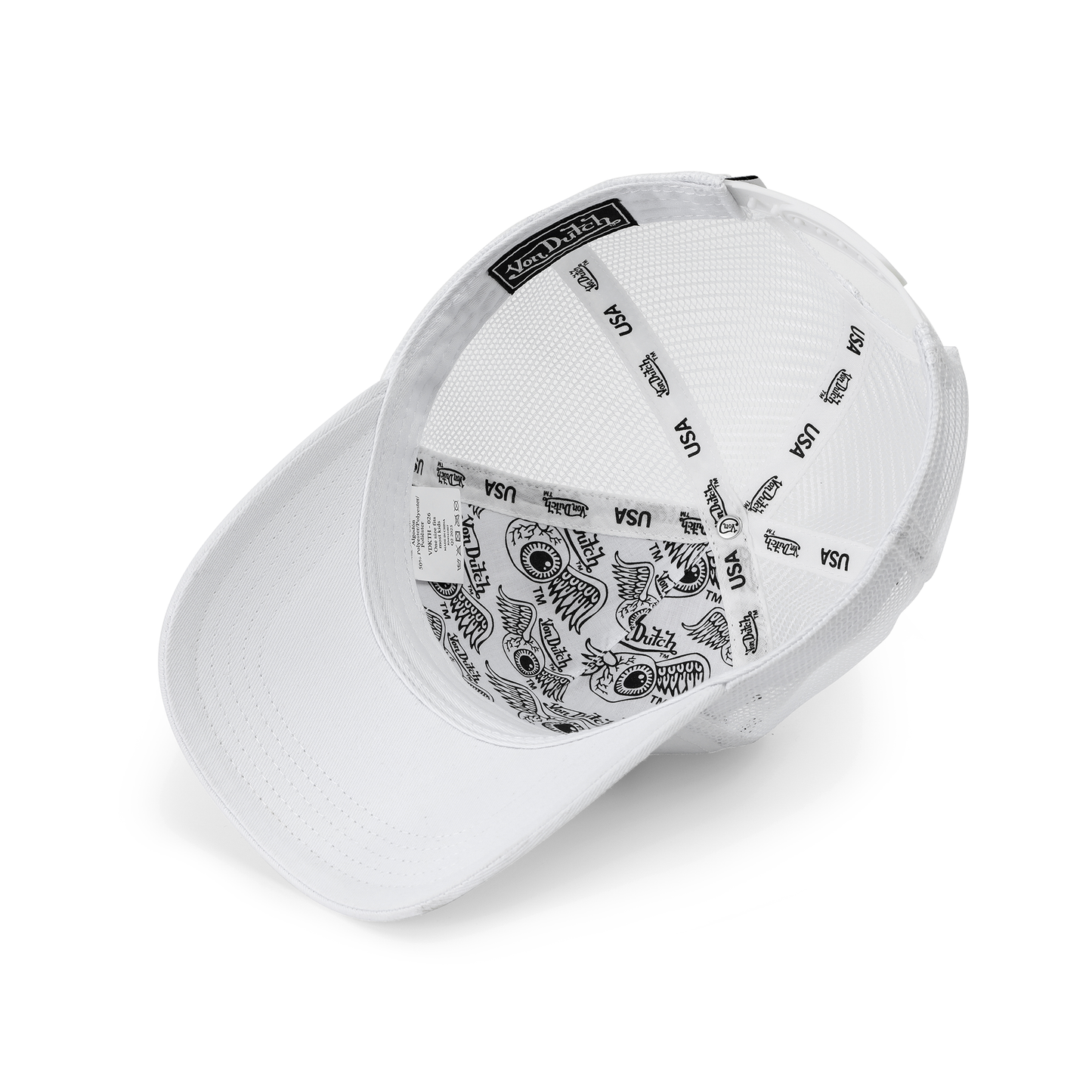 Kids Classic Trucker Hat - White & Black