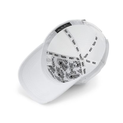 Kids Classic Trucker Hat - White & Black