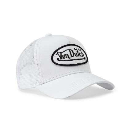 Kids Classic Trucker Hat - White & Black
