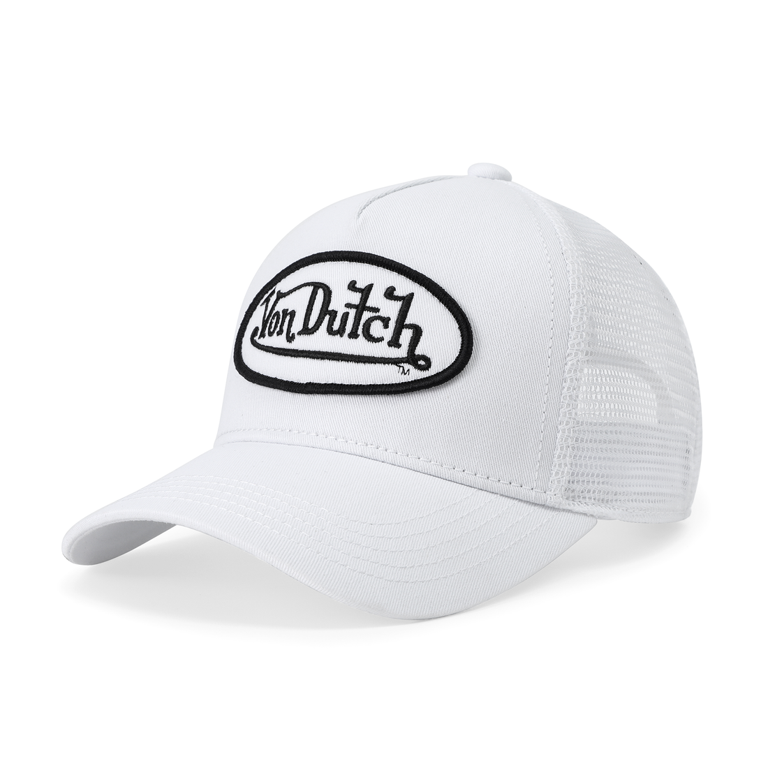 Kids Classic Trucker Hat - White & Black — image 8