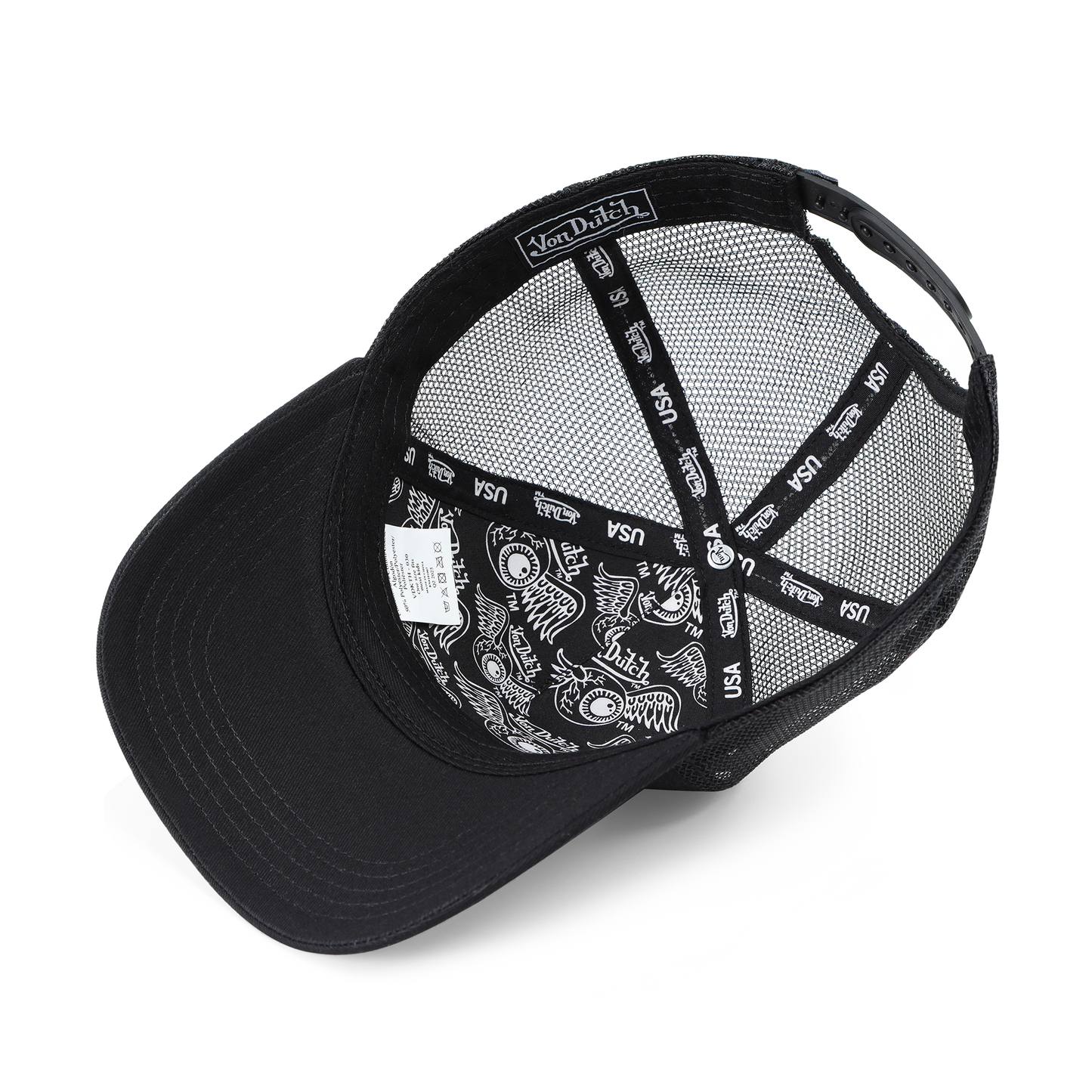 Kids Classic Trucker Hat - Black & White 51