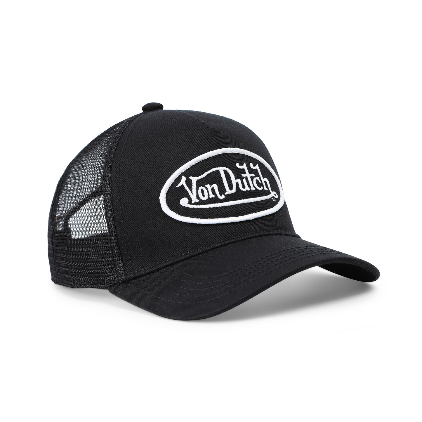 Kids Classic Trucker Hat - Black & White 51