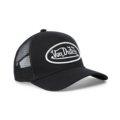 Kids Classic Trucker Hat - Black & White 51