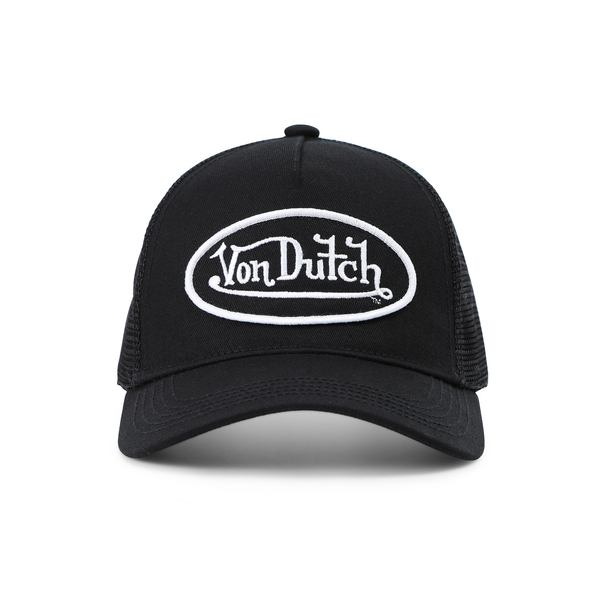 Kids Classic Trucker Hat - Black & White 51