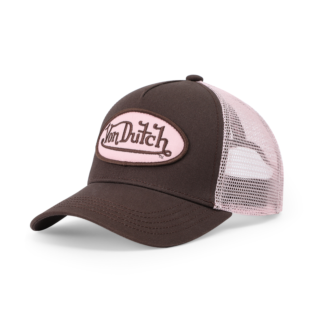 Kids Classic Trucker Hat - Brown & Pink — image 4