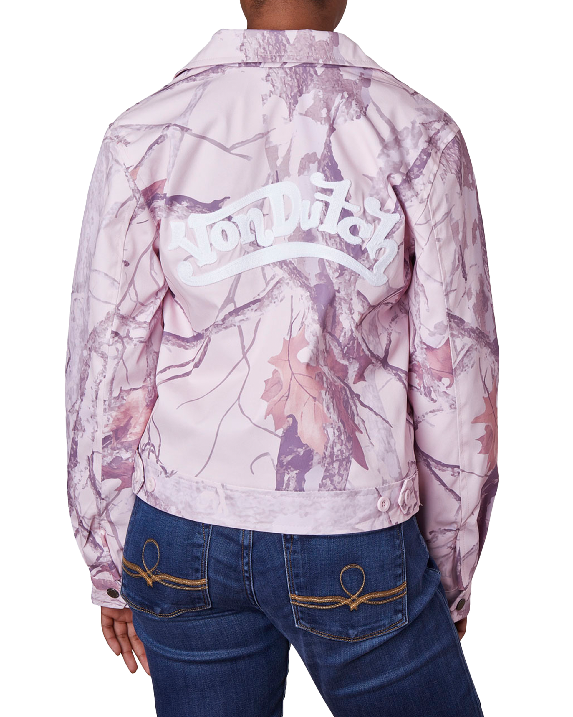 Mechanical Stretch Twill - Pink Tree Camo