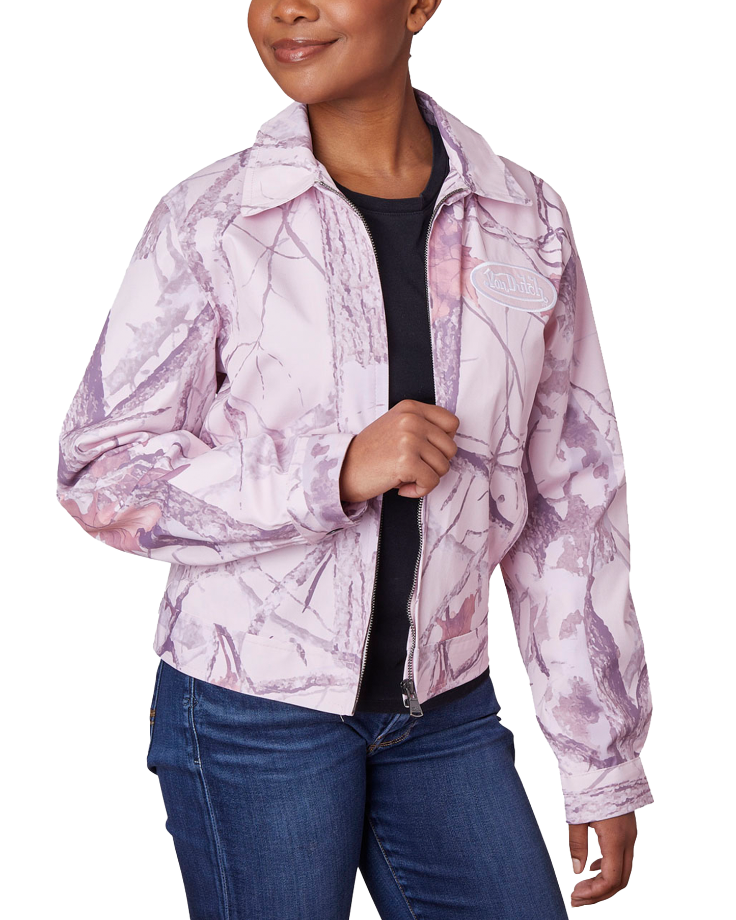 Mechanical Stretch Twill - Pink Tree Camo