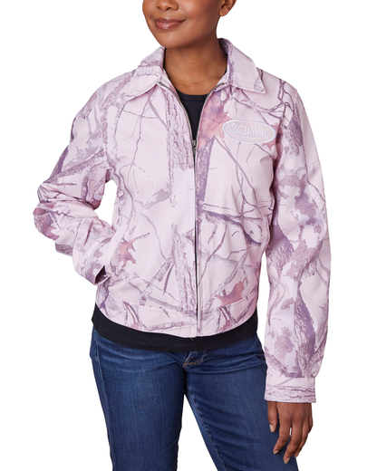 Mechanical Stretch Twill - Pink Tree Camo