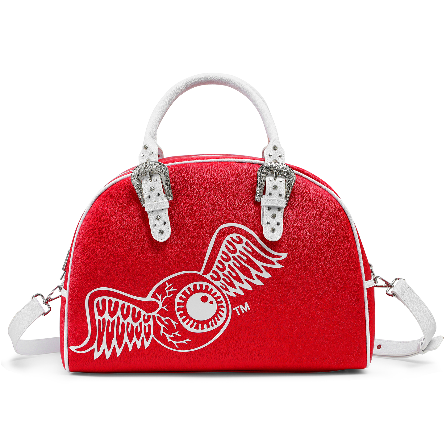 Red & White Duffle Bowling Bag