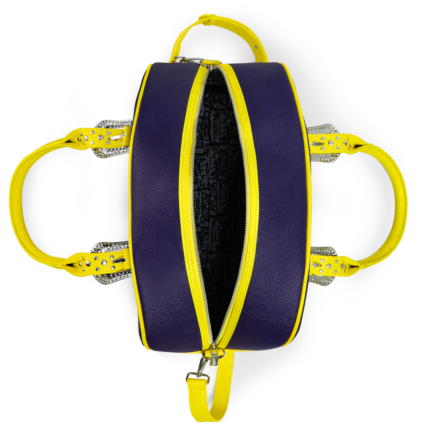 Navy Blue & Yellow Duffle Bowling Bag