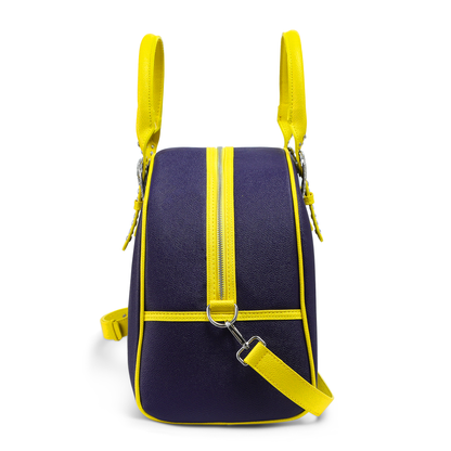 Navy Blue & Yellow Duffle Bowling Bag